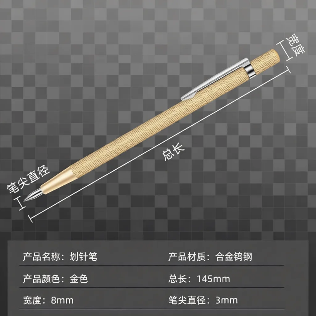 Tungsten Alloy Scriber Tool Glass Metal Tile Marking Pen Precision Etching Scribe Industrial Hand Held Manual Craft Device
