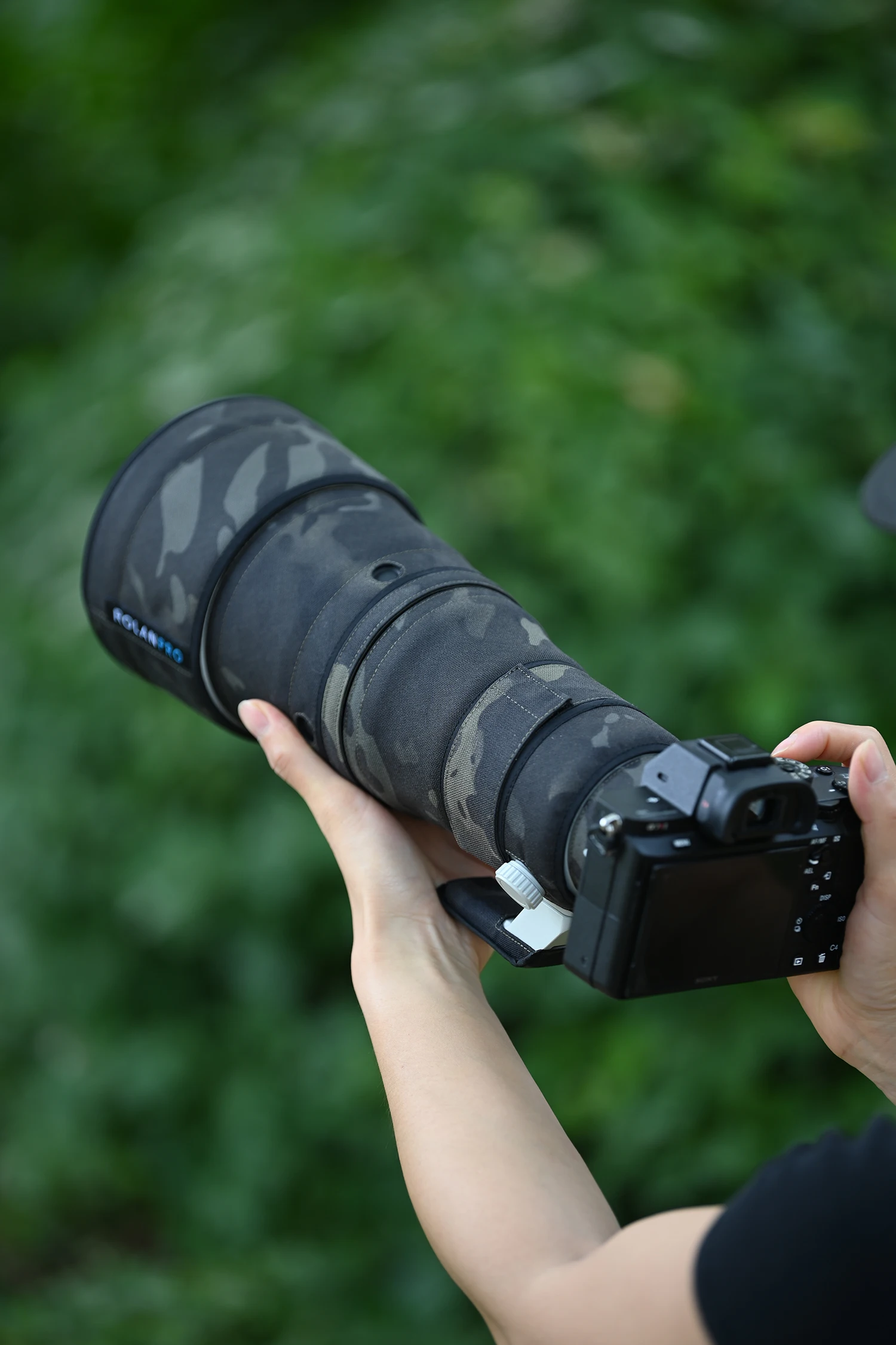 ROLANPRO Wasserdichter Objektivschutz für Sony FE 600mm F6.3 GM OSS Camo Regenschutz Schutzhülle SEL600F63GM Etui 600F6.3GM Stoff – Detail 22