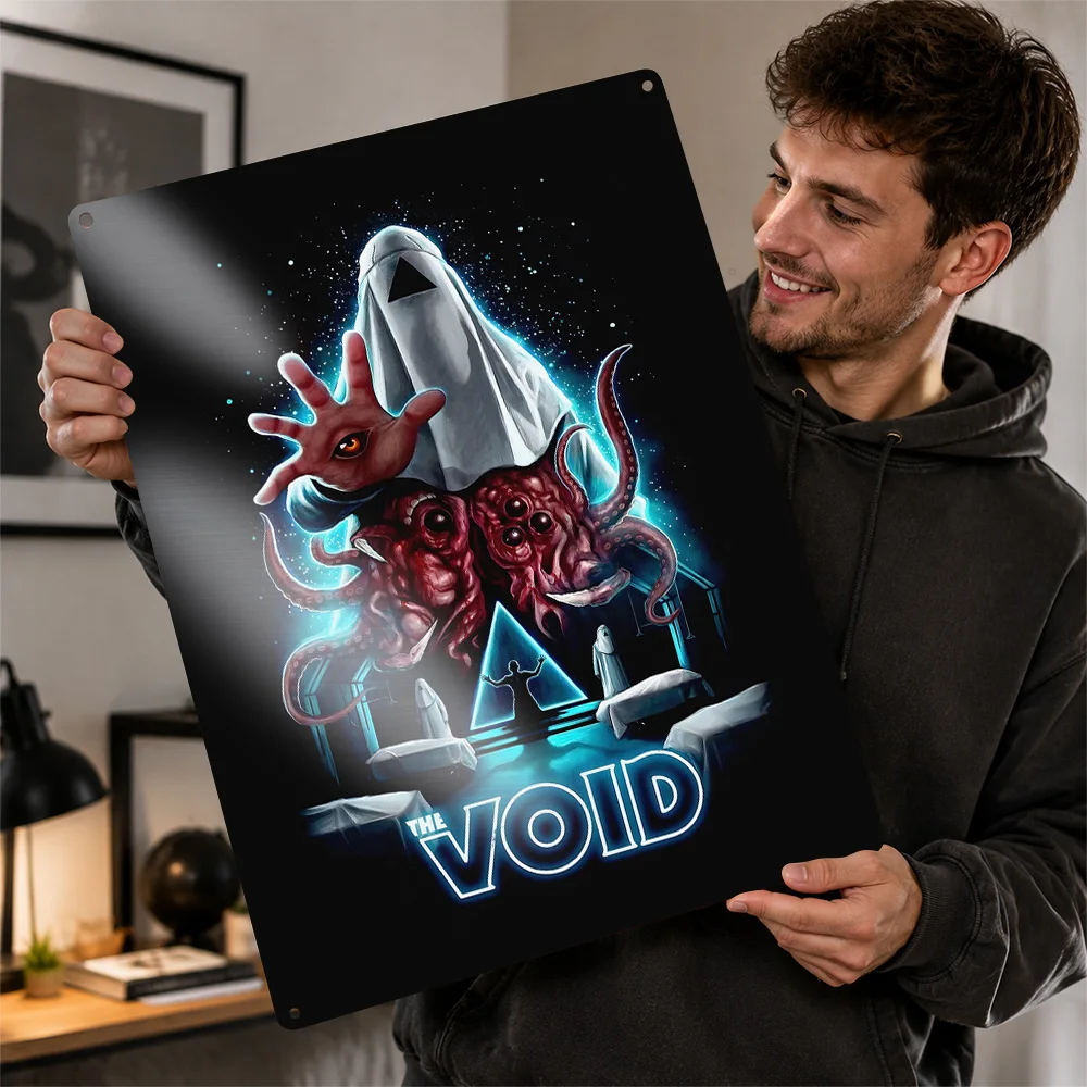 The Void Cosmic Horror Creature Aluminum Poster Personalized Metal Sign Cult Terror Design Wall Art Made To Suit Cinema Lounge