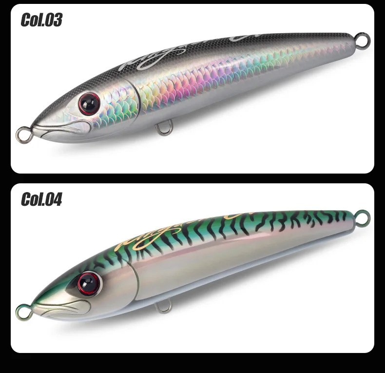 YOOFISH GT Schwimmende Bleistiftköder 180 mm 200 mm 78 g 115 g Topwater-Angelköder Künstliche harte Köder GT Salzwasser-Meeresangelköder – Detail 11