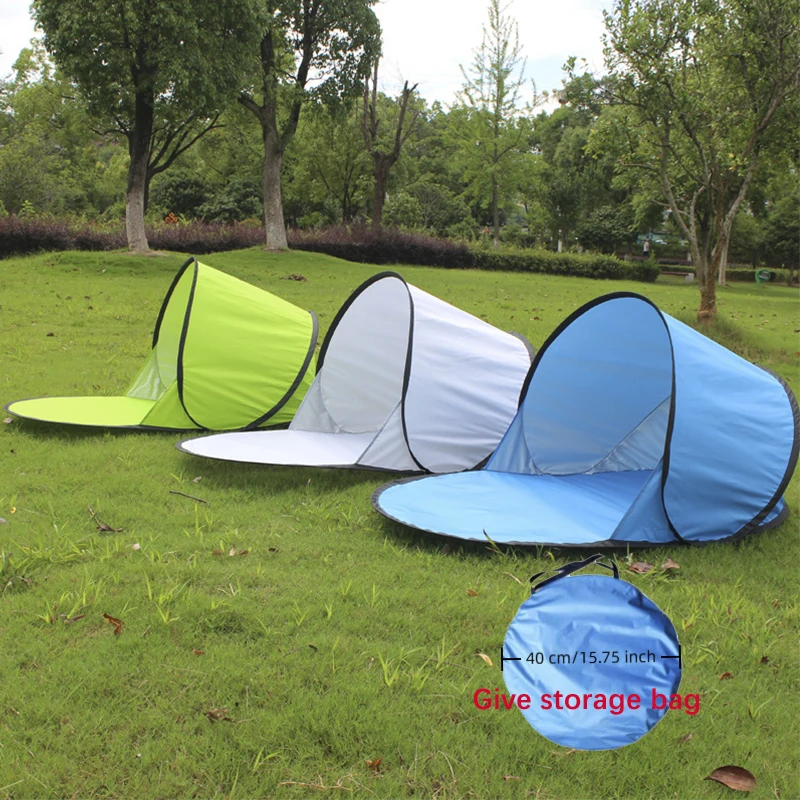

Portable Outdoor Tent Oval-Shaped Fully Automatic Quick-Opening Tents Single Beach Sunshade Portable Outdoor Sunscreen Tent