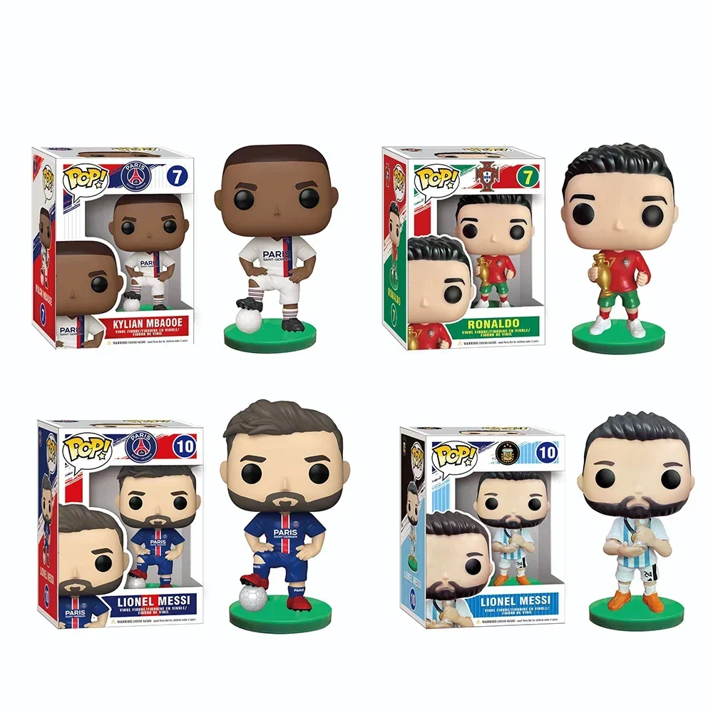 Estrella de fútbol Funkoe león messi 10 # Colección de figuras de acción de vinilo, modelo de edición limitada, juguetes para niños, regalo de cumpleaños