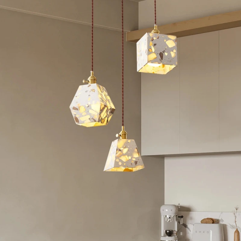 

Nordic marble Pendant light Natural Marble LED Hanging Light for Living Room Bedroom restaurant Loft Luxury Decoration Luminaire