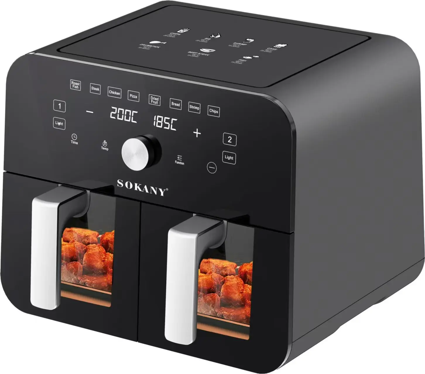 Sokany 2400W High Power Air Fryer Intelligent Electric Air Fryer Popular Styles Electric Digital Air Fryer