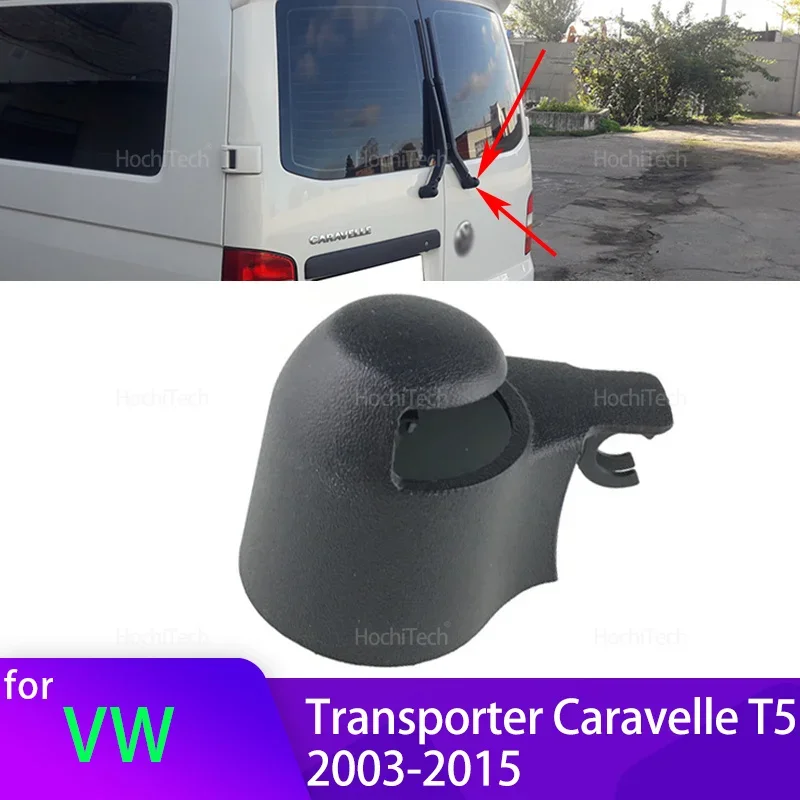 Rear Windshield Windscreen Washer Wiper Arm Nut Cover Cap for Volkswagen VW Transporter Caravelle T5 2003-2015 7H0955435