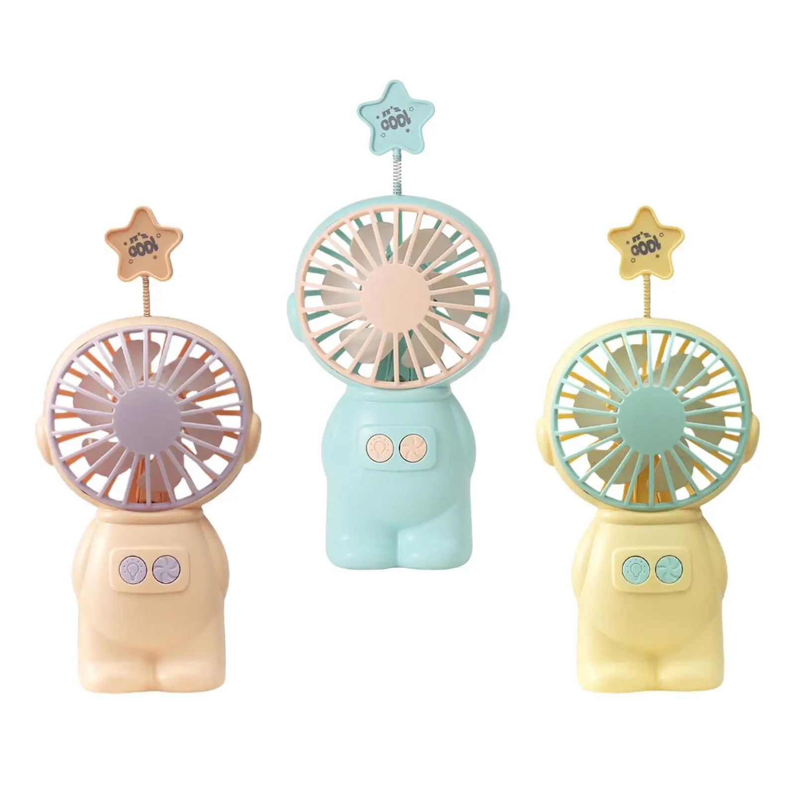 Portable Handheld Fan with 400mAh Battery Operated for Outdoor Travel Office