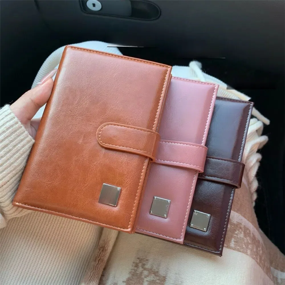 

Creative Card Holder PU Passport Bag Passport Cover Purse Passport Clip Airplane Check-in RFID Anti-theft Storage Card Bag Men