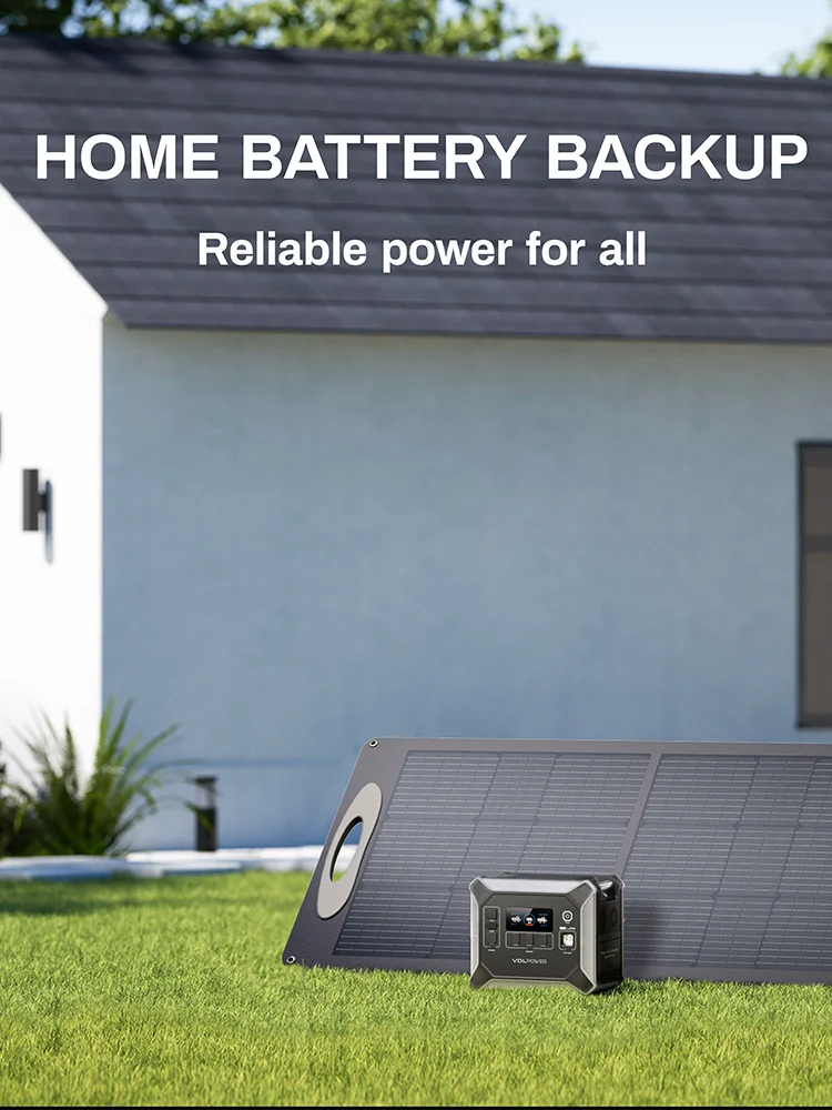 VDL HS2400 Portable Power Station 2048Wh ,200W Solar Panel, Fast Charging Generator for Home, Outdoor Camping Emergency