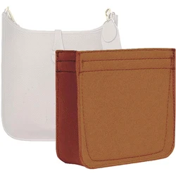 Felt Organizer- for TPM Bag Evelyne III 16 Bags Insert- Handbag insert Purse-1003brown