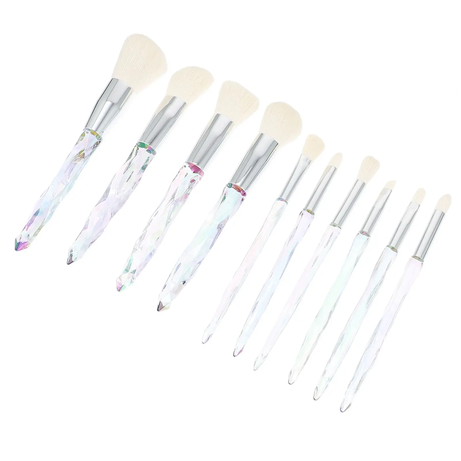 

10 Pcs Makeup Brushes Set Plastic H le Fiber Cosmetics Kit Eyeliner Women Premium Smooth Application Powder Cream Liquid