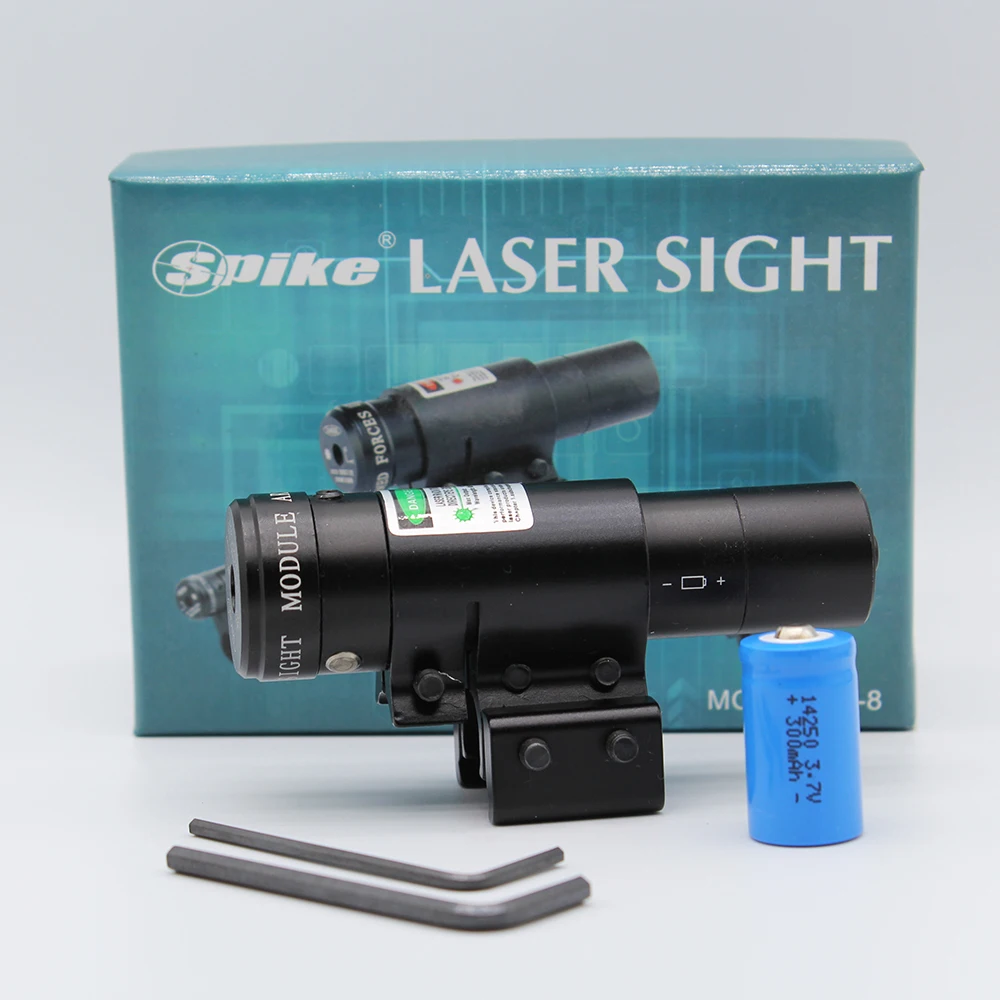 Soporte de riel de alcance de mira de haz láser de punto verde rojo para caza de pistola de aire de Rifle