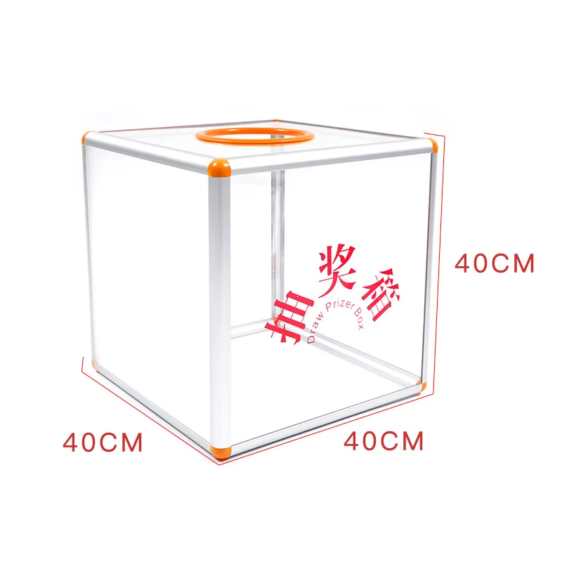 Lucky Draw Box for Transparent Acrylic Touch Box Company Annual Meeting Lucky Draw Box