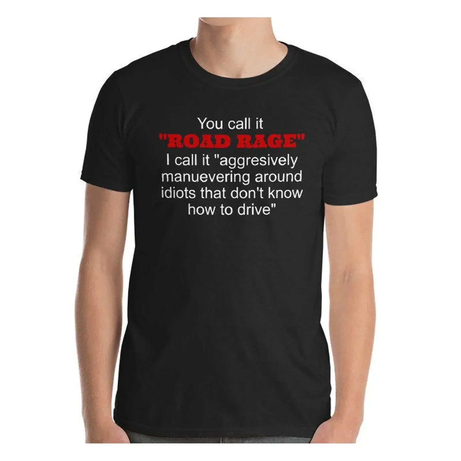 Road Rage T Shirt Aggressively Maneuvering Around Idiots vintage Washed graphic Top For Everyday Wear designer clothes Casual