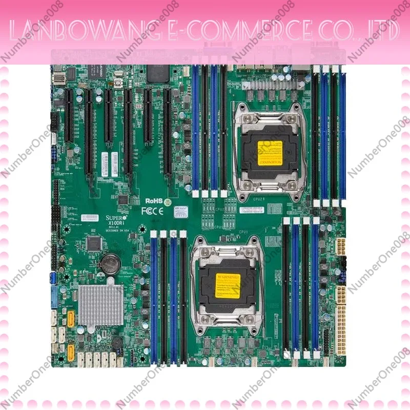 For Supermicro X10DRi Dual LGA 2011-3 X99 Server Motherboard C612 Chipset Support DDR4 E5 V3 V4 For Workstation