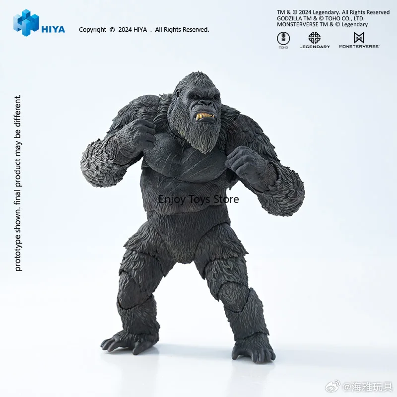 En Stock, figura de acción HIYA de 16CM y 6 pulgadas, exquisita serie básica Godzilla X Kong, el nuevo modelo de Anime Empire Kong