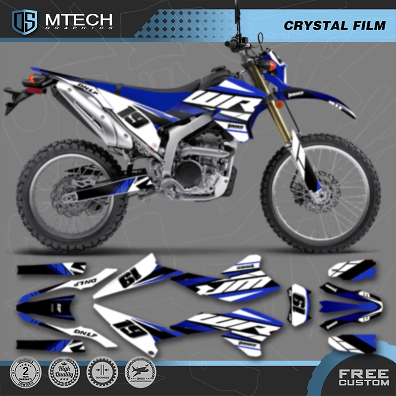 

DSMTECH Custom Team Graphics Decals Stickers Kits For YAMAHA WR250R 2020 2019 2018 2017 2016 2015 2014 -2008 005