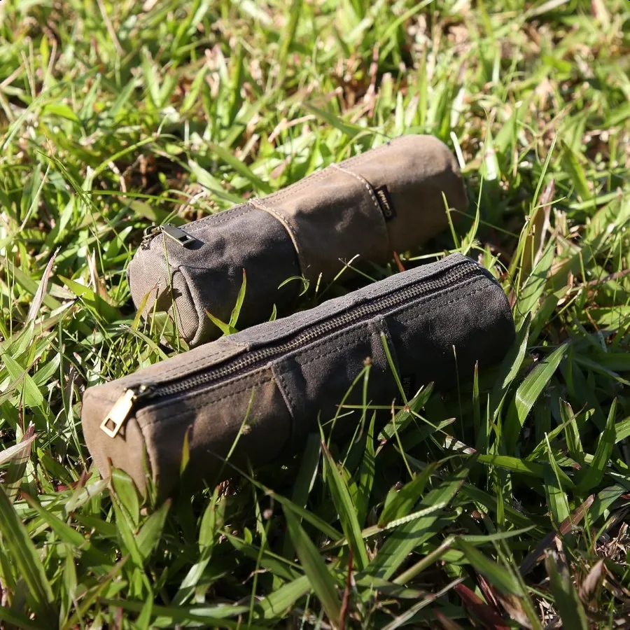 مشمع قماش قلم رصاص الحقيبة خمر انغلق منظم قرطاسية للأقلام أقلام الرصاص والاكسسوارات اليدوية متعددة الأغراض فائدة Cas