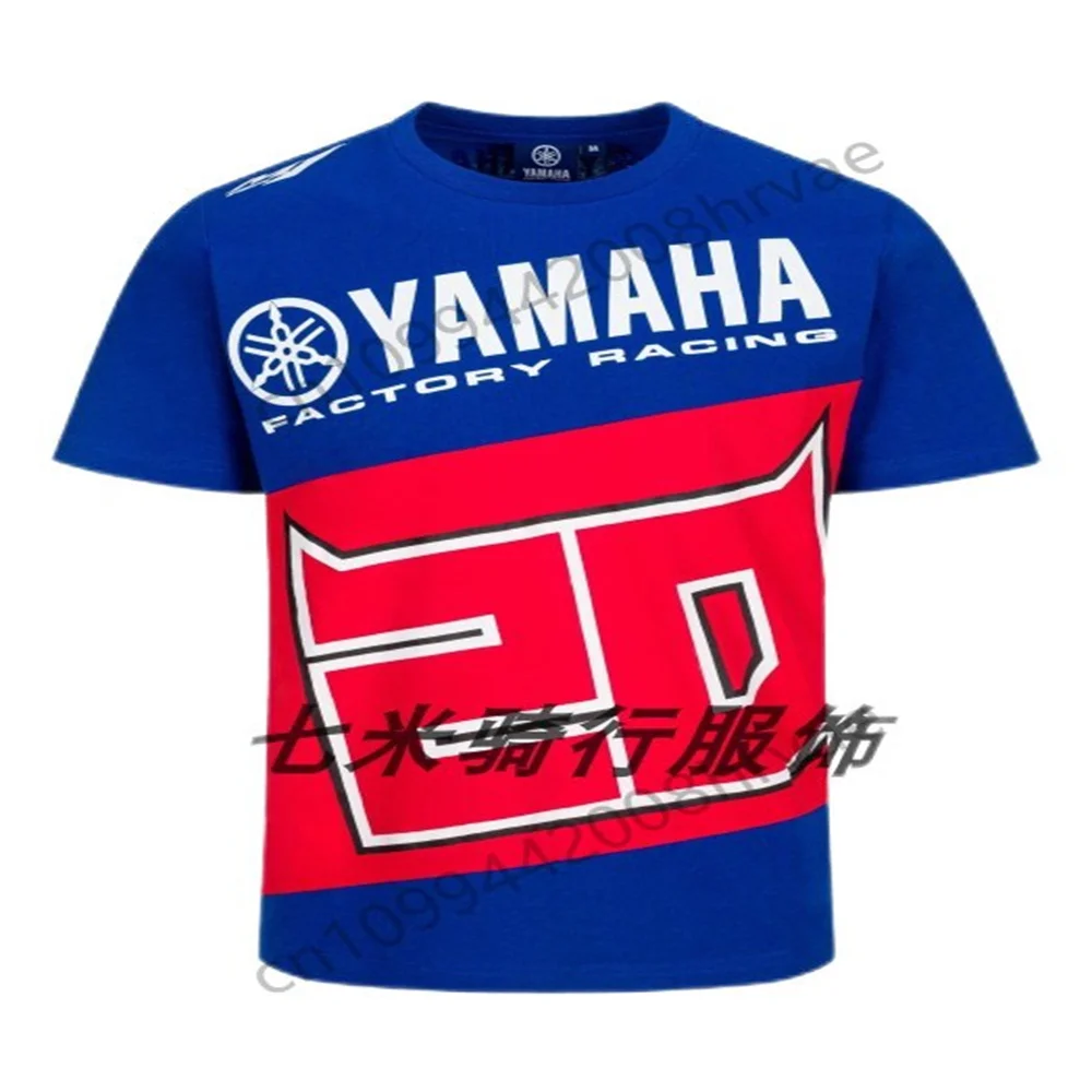 MOTO GP، قميص سباق الدراجات النارية ياماها الصيفي القابل للتنفس في الهواء الطلق، قميص رجالي سريع الجفاف على المنحدرات. #4