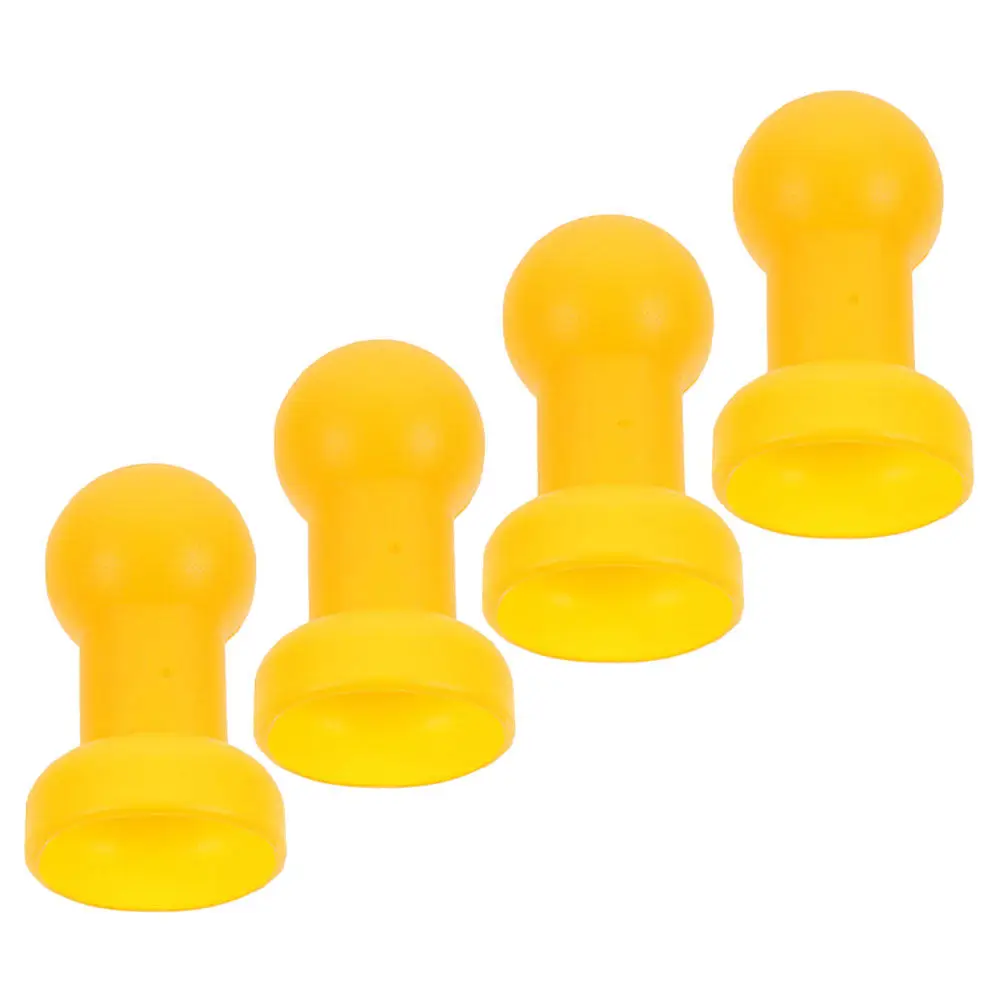4Pcs Trampoline Poles Caps Fine Workmanship Plastic Rod Covers for Safe Net Connection Compact Trampoline Supply Replacement