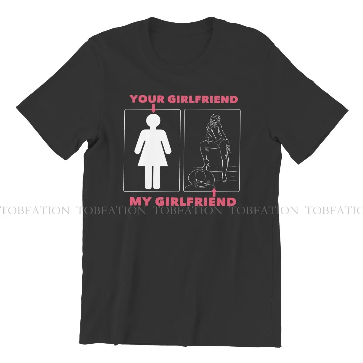 My Girlfriend  TShirt For Men BDSM Hentai Sexy Clothing Fashion T Shirt Comfortable Print Fluffy