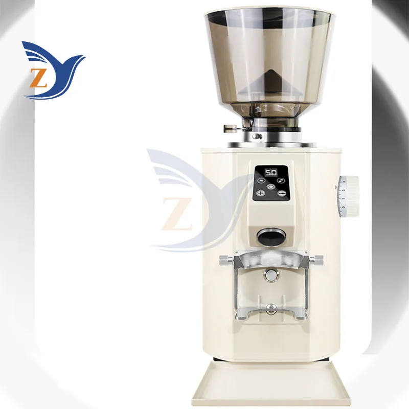 ماكينة القهوة الكهربائية سكين مسطح مطحنة الاسبريسو للاستخدام المنزلي الفول التلقائي المعدات التجارية الكهروميكانيكية الخاصة