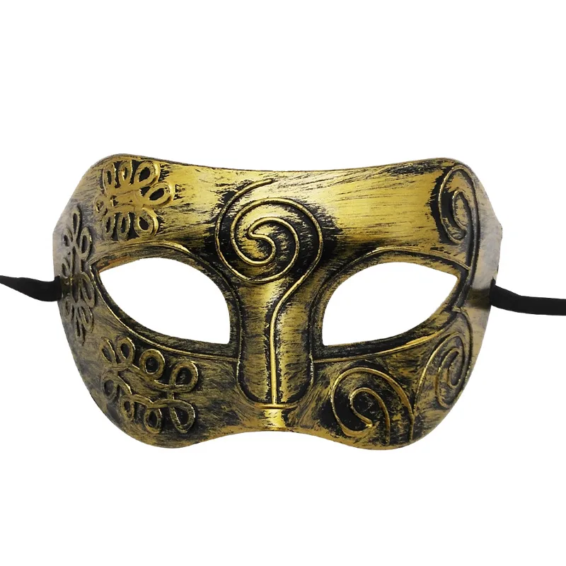 Maschera per feste da ballo di Halloween Maschera a testa piatta jazz retrò per uomo