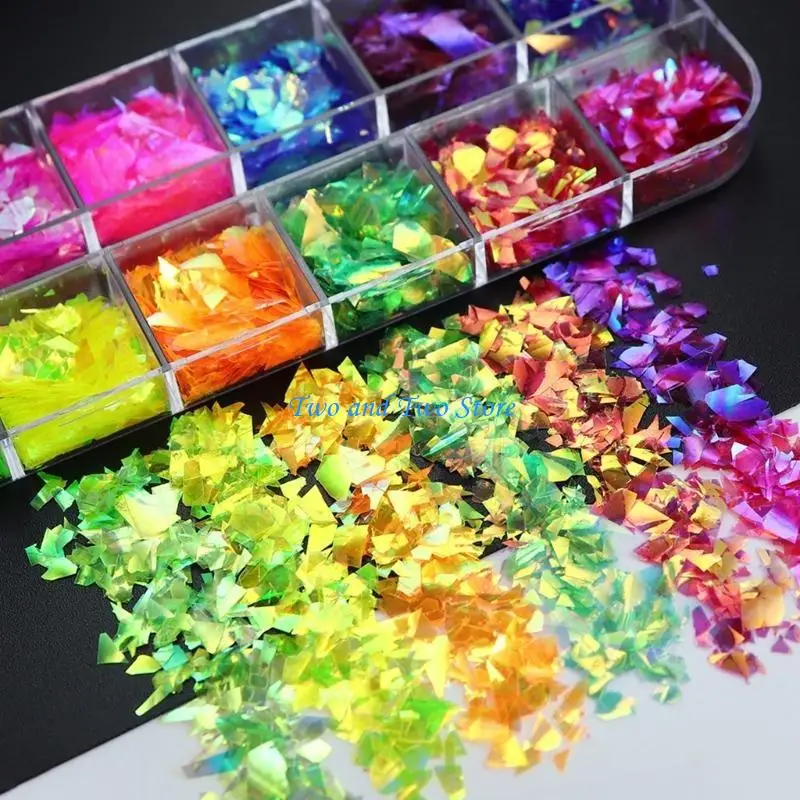 HX6F Glitter Resin Filling Sequins Epoxy Resin Shaker Filler for Nail Art