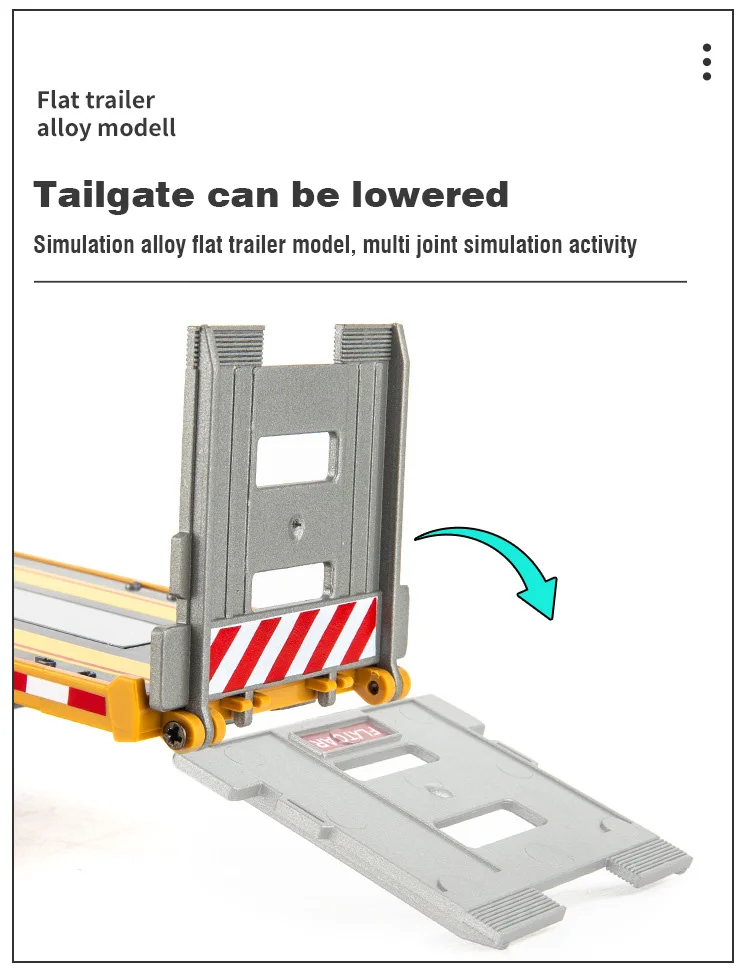 RC inżynieria stopu Model samochodu przyczepa burtowa zdalnie sterowany samochody zabawkowe inżynieryjny dla dzieci prezent urodzinowy dla chłopców