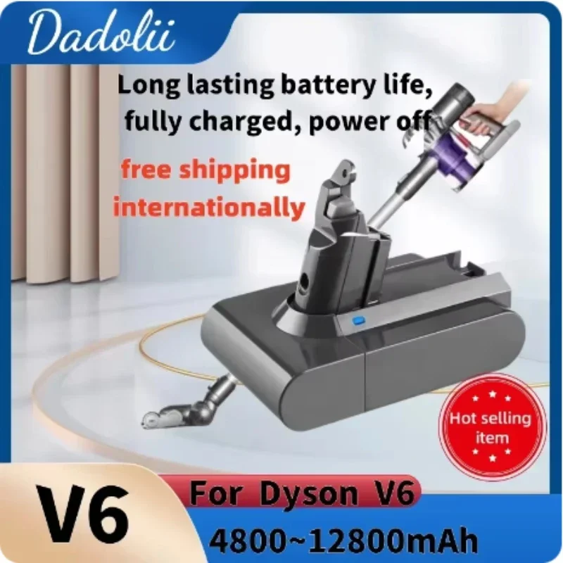 New V6 21.6V 12800mAh Li-ion Battery for Dyson V6 Battery DC58 DC59 DC61 DC62 Vacuum Cleaner SV09 SV07 SV03 SV04 SV06 SV05