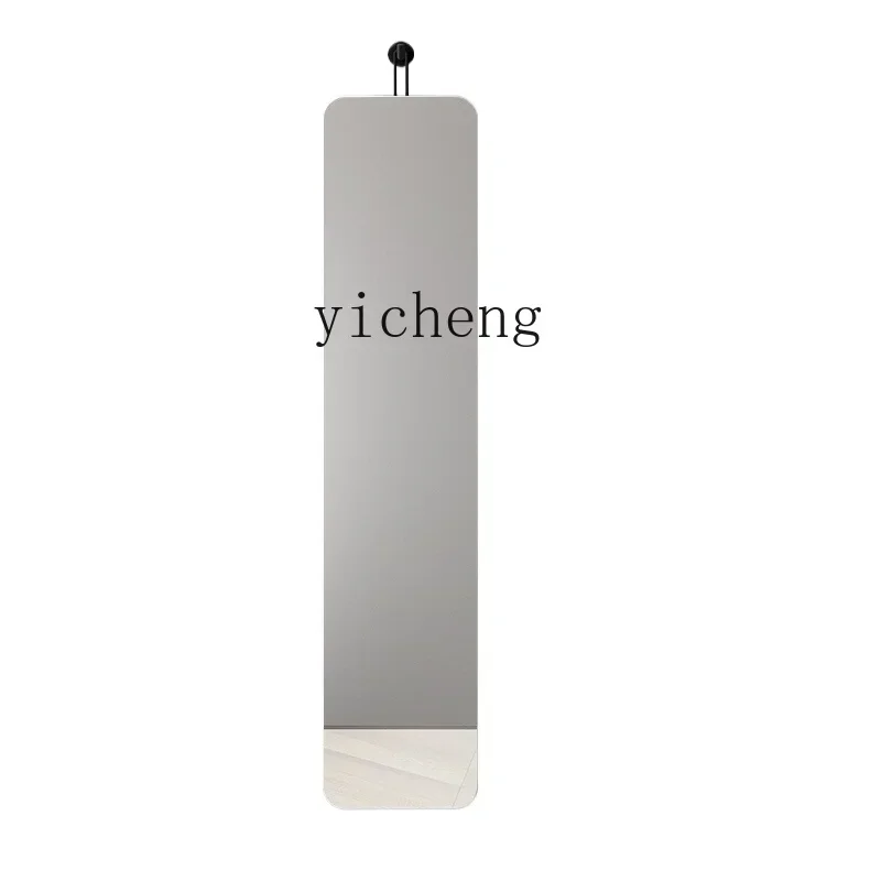 Ultra-Fine Narrow With Hooks Dressing Mirror Household Entrance Wall-Mounted Living Room Full-Length Mirrorl17