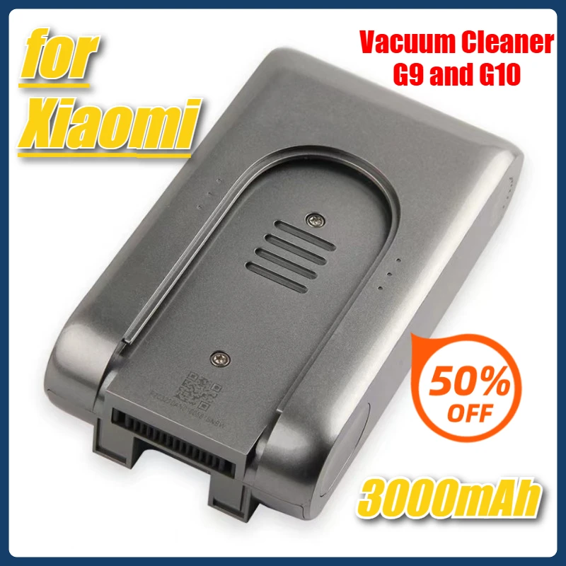 

3000mAh Battery Compatible for Xiaomi Vacuum Cleaner G9 and G10, Lithium Battery Vacuum Cleaner