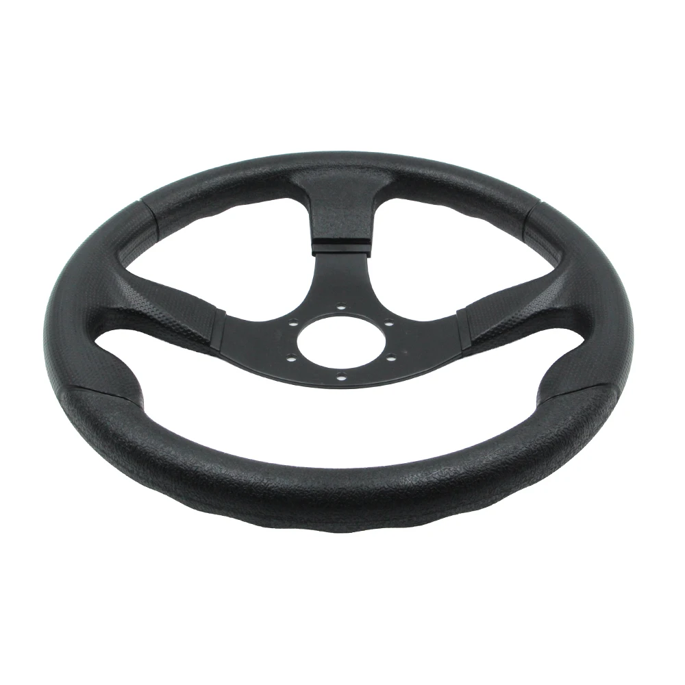 350mm 6 Holes Racing Steering Wheel PU Leather Drift Steering Wheel For Go Kart Buggy ATV UTV Auto Racing Parts