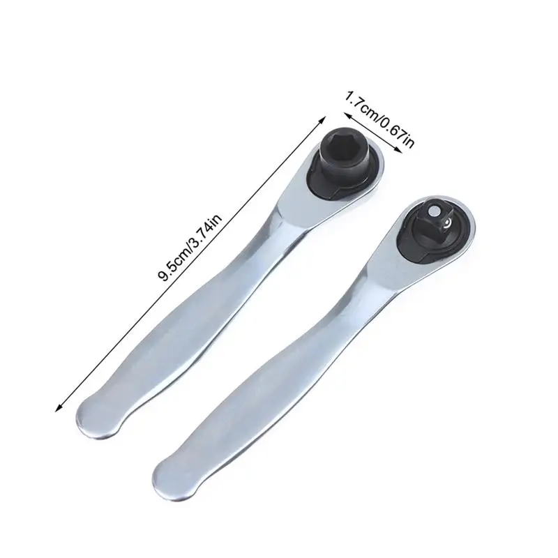 Ratchet Wrench 1/4 Drive Ratchet Handle With 72 Teeth Quick Release Screwdriver Bits Hex Torque Wrenches Set Spanner