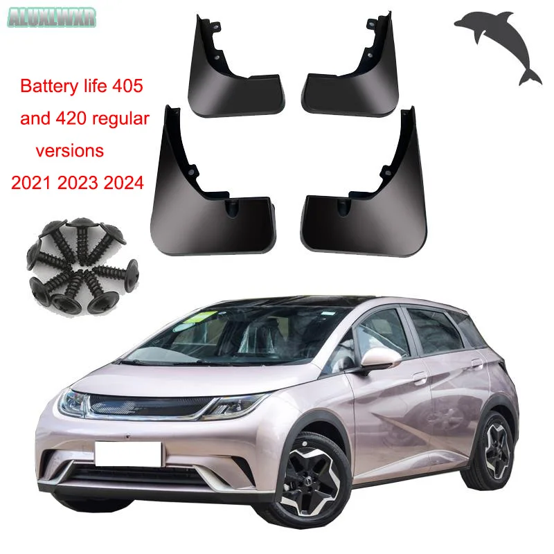 car-styling Mudguards Mud Flap Flaps Splash Guards Fender Protector Cover for BYD DOLPHIN 2021 2022 2023 2024 Car Accessories