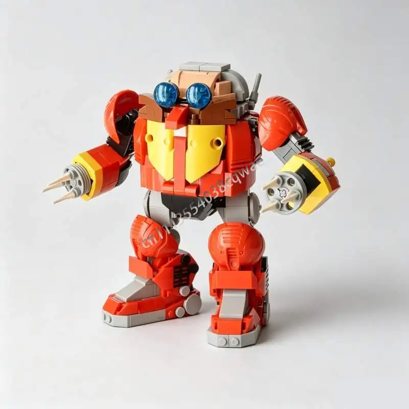 759PCS Giant Spherical Mechanical Robot Figure MOC Model Custom Puzzle DIY Creative Assembly Educational Toy Blocks Holiday Gift