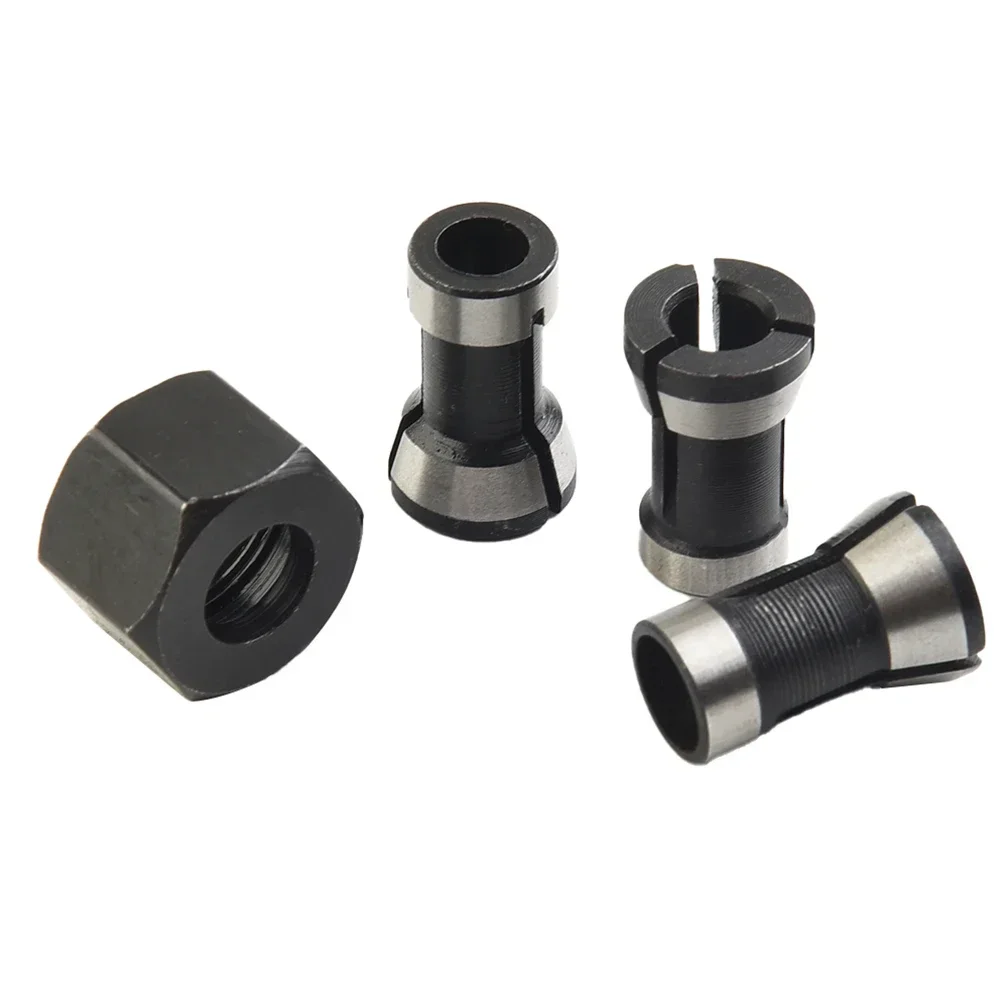 2pcs/set 6/6.35/8mm Collet Chuck M15 Screw Nut Electric Ngraving Trimming Machine Router Milling Cutter Accessories