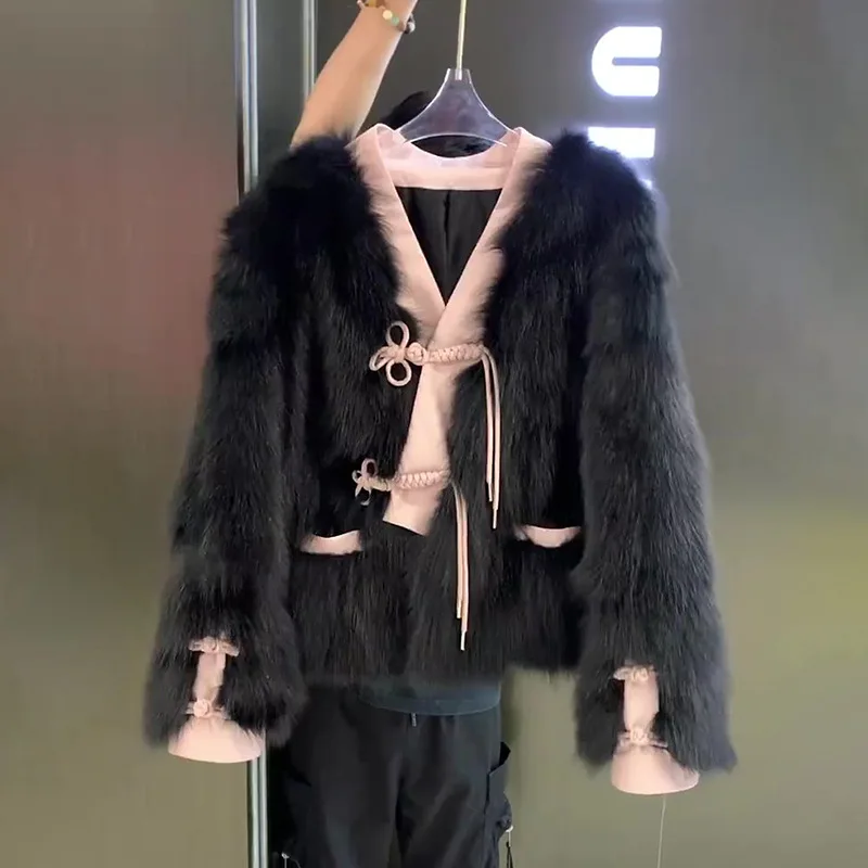 フェイクファー カワイイ コート レディース シャギー フローイ ハロウィン ガールズ オーバーサイズ 高級感 スリム スプリット クリーン エクステンデッド 刺繍 ヘビー OL