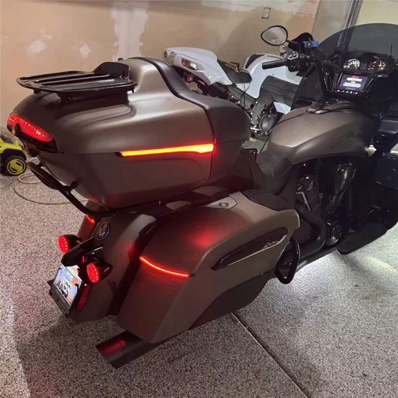 

A73X-Motorcycle SPAR LED Side Lights For Indian Touring Trunk/Roadmaster/Pursuit 2020-2024