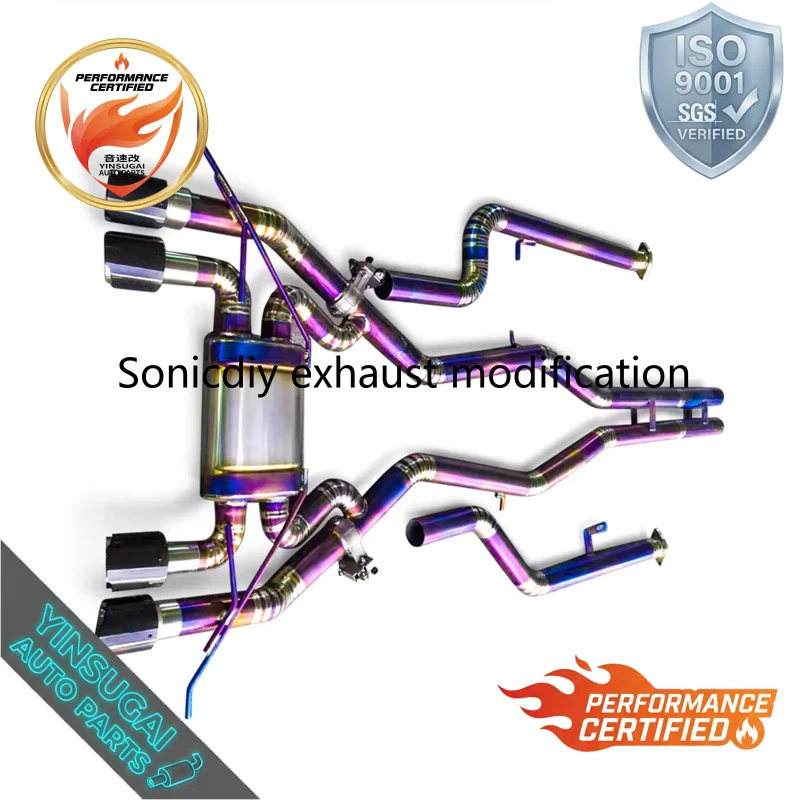 High Performance Titanium Smart Valved Catback Exhaust For BMW M3 M4 G80 G82 S58 3.0T 2021-2023 Deep Inline Six Sound