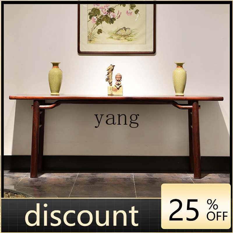 LMM big red rosewood single slab case, toe Dalbergia Chinese flat head case, table for household use