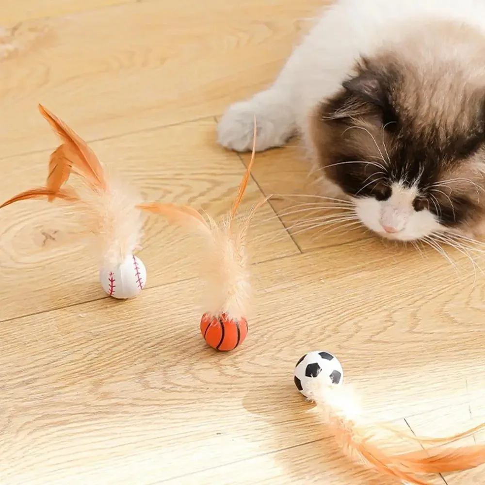 Funny Silicone Cat Toy Balls Small Durable Indoor Rolling Magic Ball Easy to Use Pet Game Toy Accessories