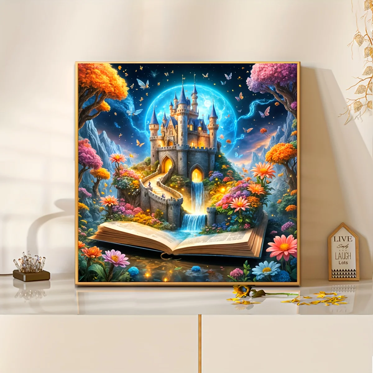 

Beautiful Magic Castle Jigsaw Puzzle 500/1024 PCS Holiday Stress Relieving Fun Games Home Decor Holiday Gifts