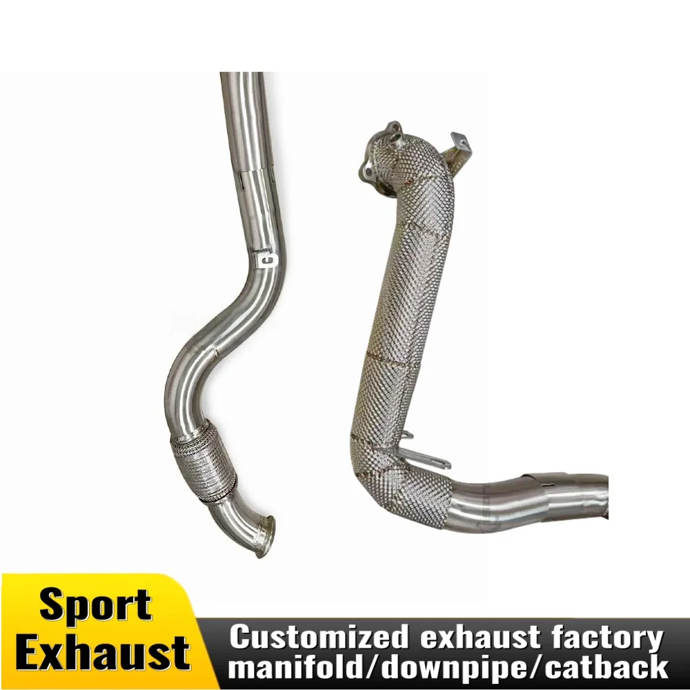 

Без кошачьей водосточной трубы для Mercedes Benz CLA180 CLA200 1.6T C117, головка выхлопной системы из нержавеющей стали, аксессуары для выхлопной системы по индивидуальному заказу