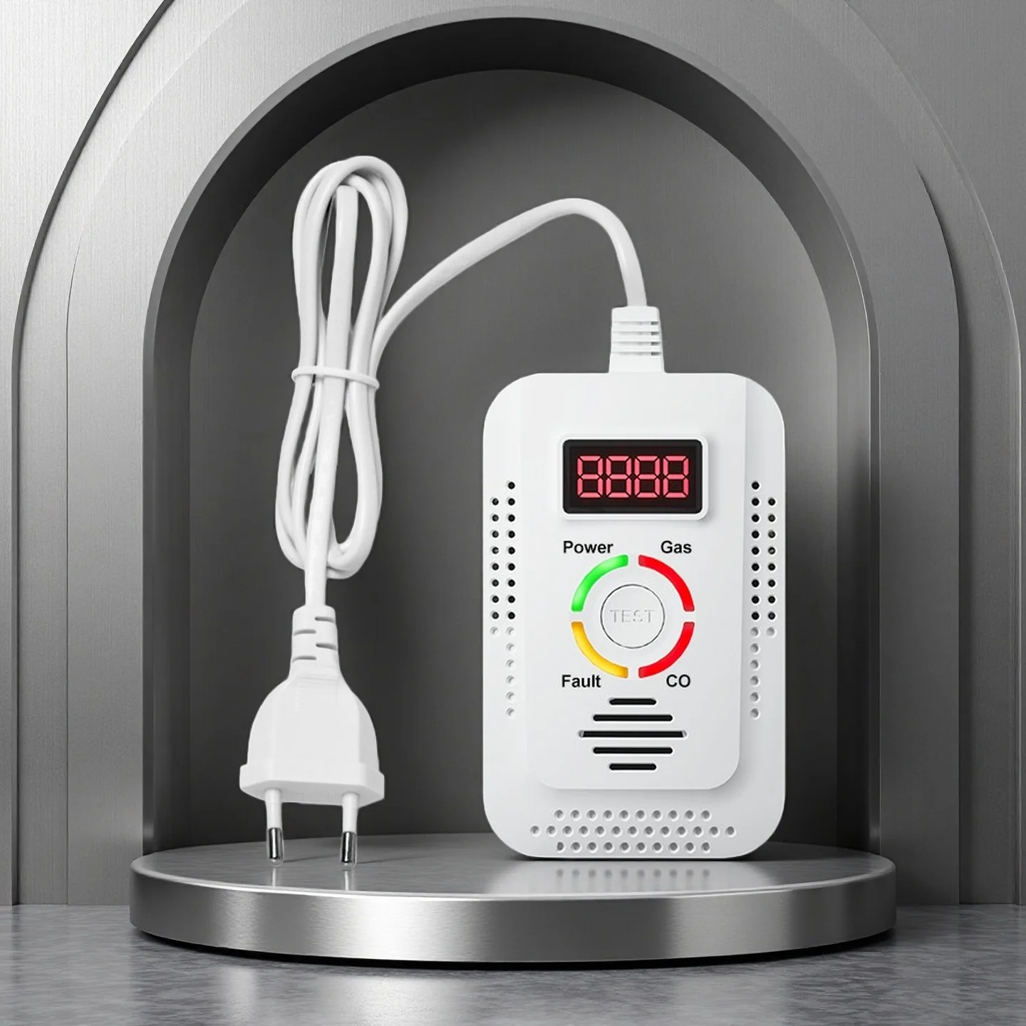 

Carbon Monoxide CO And Natural Gas Detector Detector, Combustible Gas Leak Detector Monitor For Gas,Co, Methane(CH4) In Kitchen