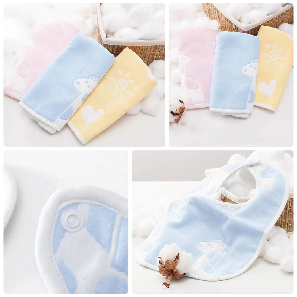 

3Pcs Absorbent Baby Drool Bibs Cotton Bandana Unisex Teething Bibs for Boys Or Girls Cotton Baby Bib Bib for Boys Or Girls