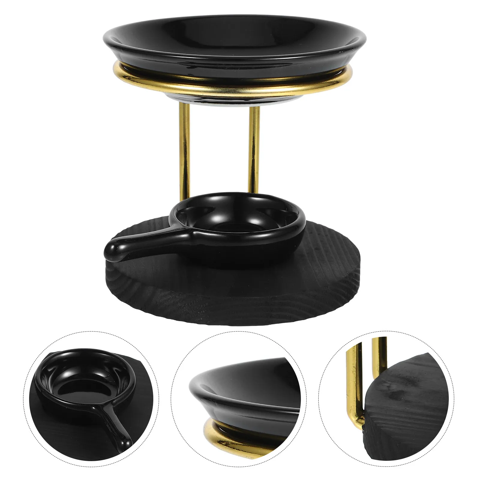 Ceramic Aroma Burner Tealight Holder Essential Oil Warmer Desktop Decor Porcelain Wax Melt Burner Tealight Wax Warmer
