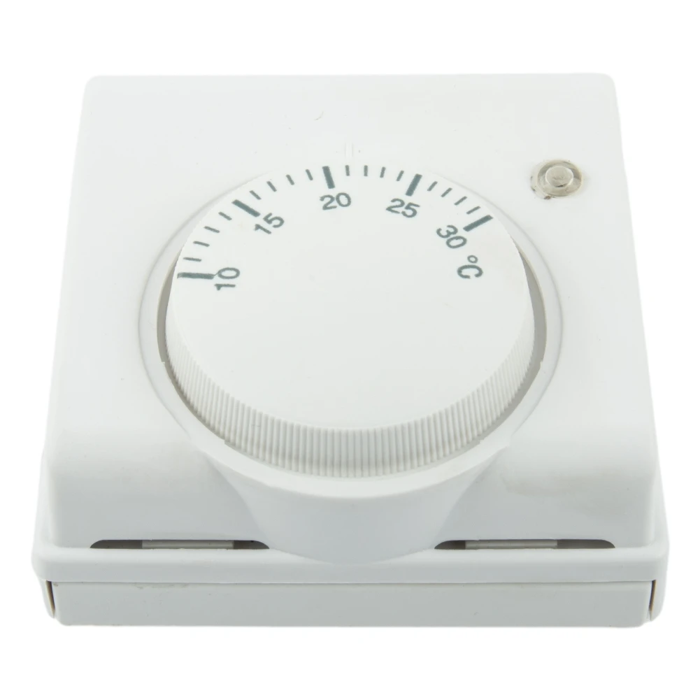 

High Quality Thermostat Temperature Switch White L83 X H83 X T31mm Mechanical Room Temperature Controller 220V AC
