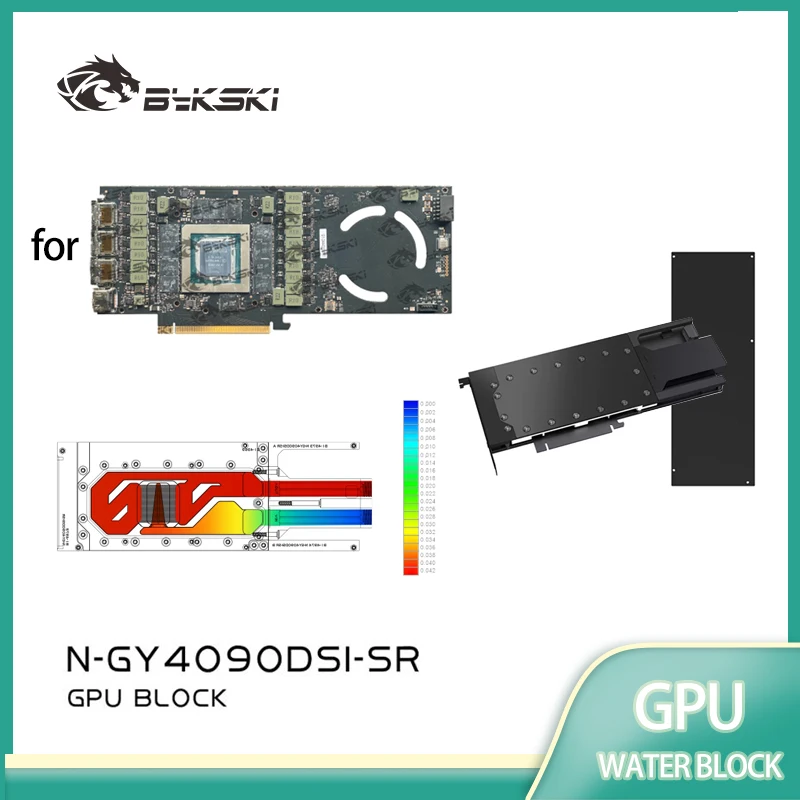 

Bykski N-GY4090DSI-SR GPU Block Use for Gainward GeForce RTX 4090D SI Video Card / Water Cooling Copper All-Metal Radiator