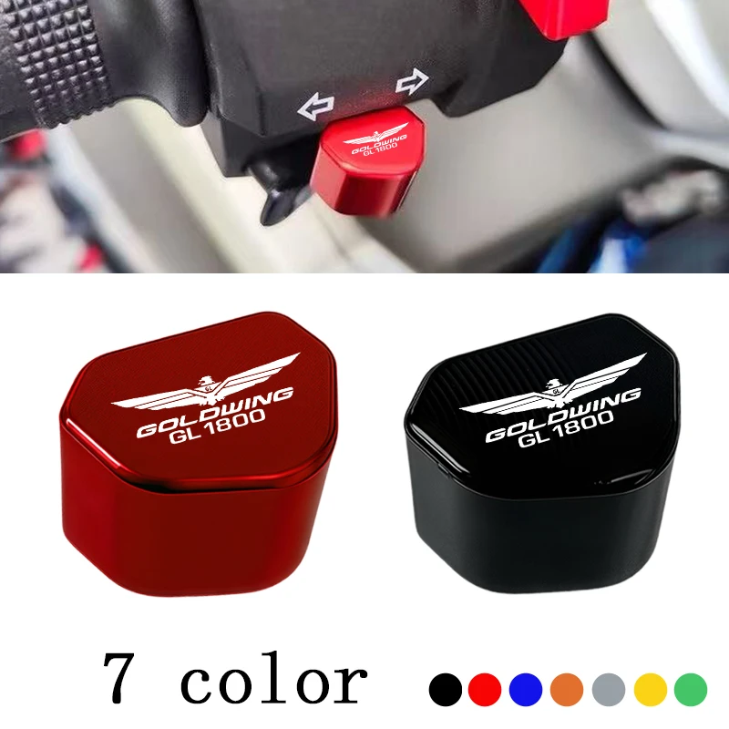 

CNC Aluminum Motorcycle Switch Button Turn Signal Switch Key Cap For HONDA Gold Wing 1800 GL1800 GL 1800 Accessories