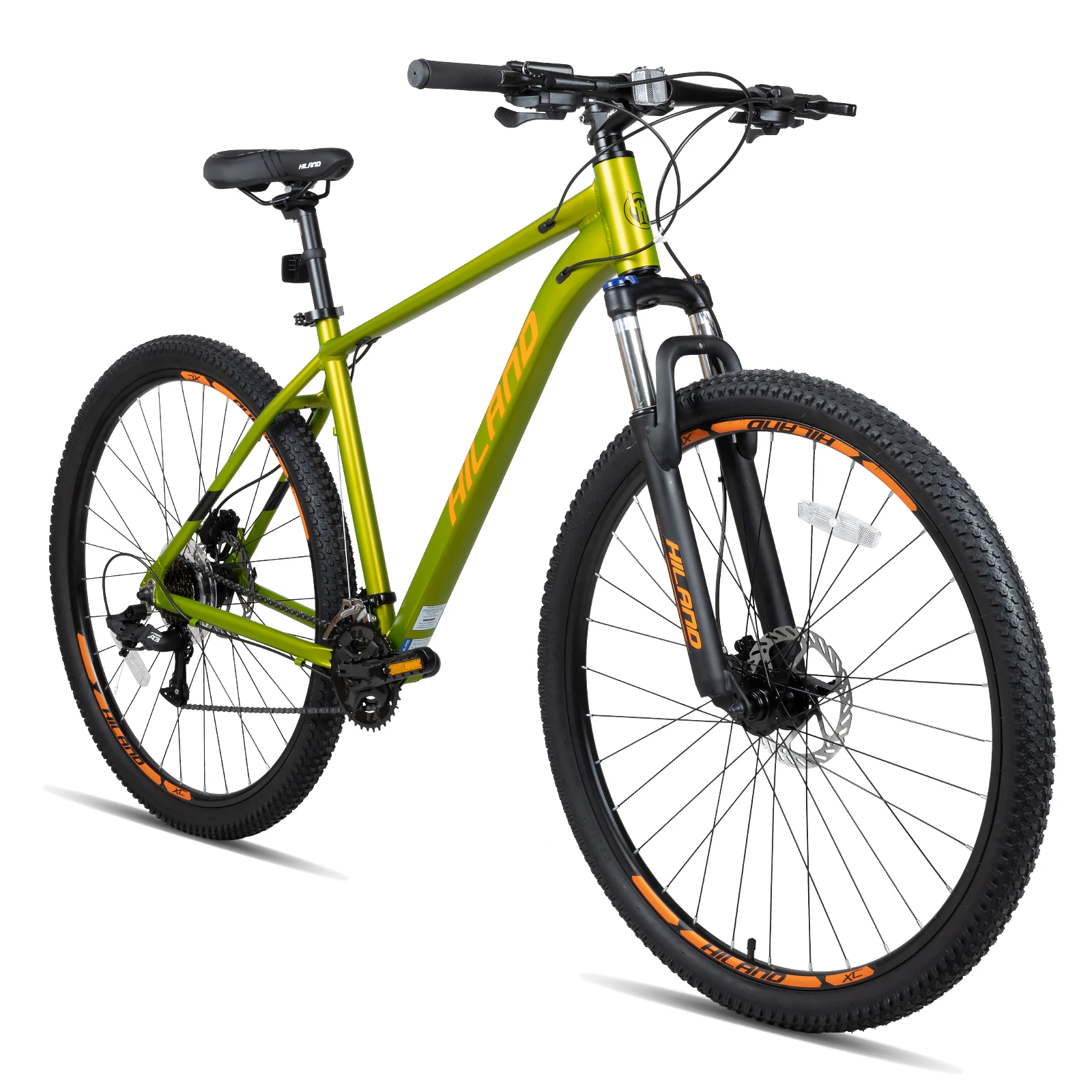 Hiland 29 Inch Mountain Bike, Aluminum Frame,Hydraulic Disc Brakes, Lock-Out Suspension Fork, 16 Speeds, Hardtail Trail MTB